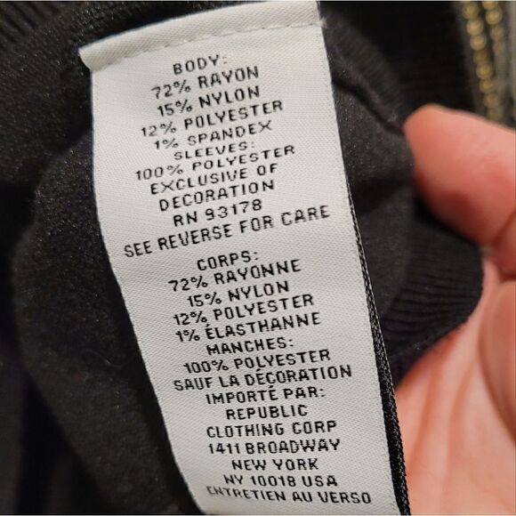 Carmen Marc Valvo top with sequin sleeves Size M - Picture 13 of 16